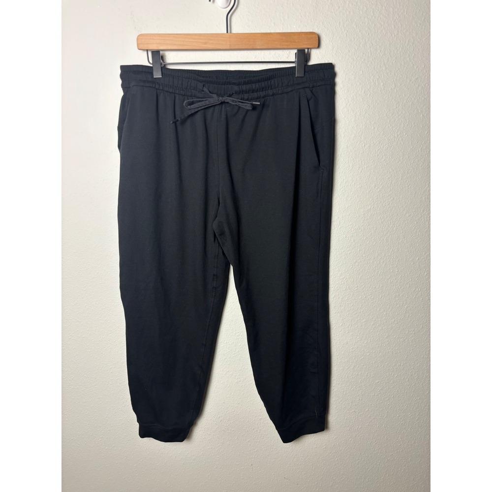 Lululemon Soft Jersey Classic-Fit Mid-Rise Jogger Black 26" Inseam LW5GCMS 12